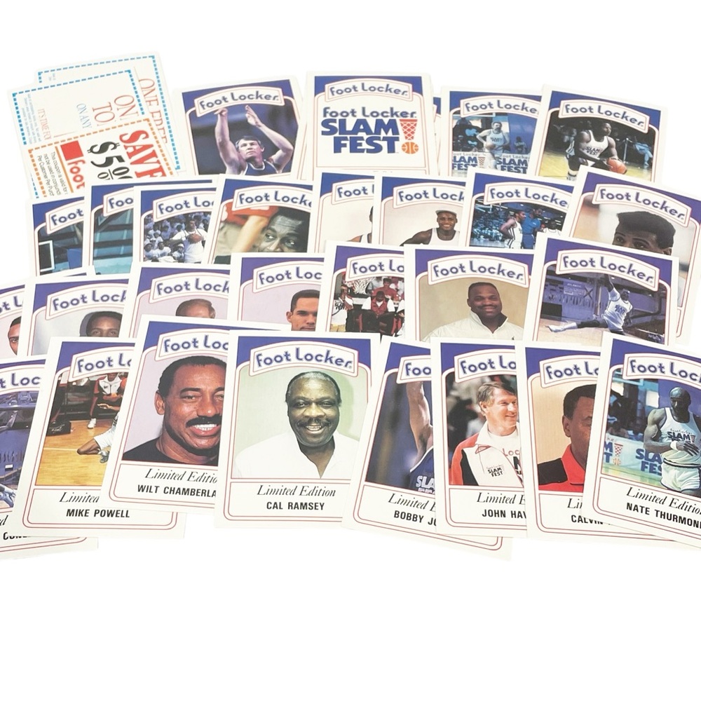 1991 FOOT LOCKER SLAM FEST Athletic Sports Cards‎ Collection Lot